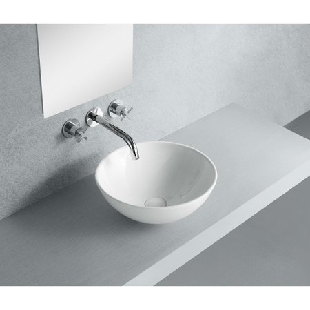 Fauceture EV4030 Serene Vessel Sink, White EV4030